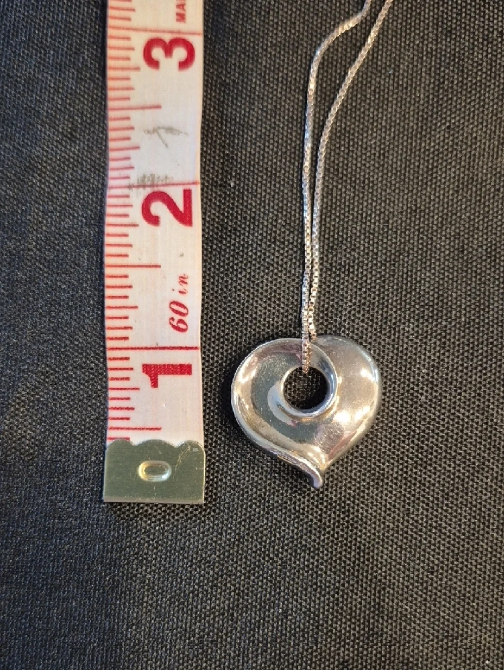 Natural Expressions 925 Sterling Silver Swirl Heart Pendant Necklace